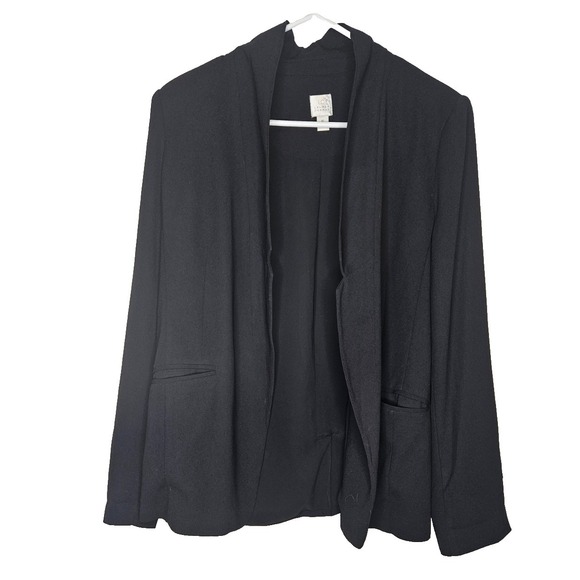 LC Lauren Conrad Jackets & Blazers - Lauren Conrad LC Black Open Front Blazer Jacket Size 12 Career Classic